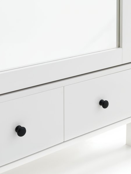 Mueble recibidor TERPET con espejo blanco