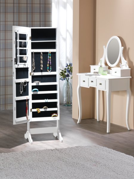 Miroir avec rangement MALLING 47x150 blanc