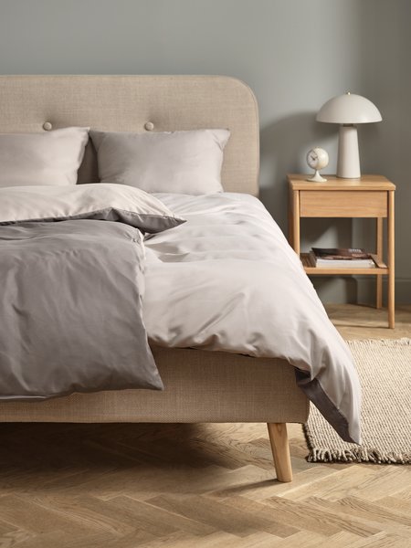 Duvet cover set CATERINA micro-fibre Single grey