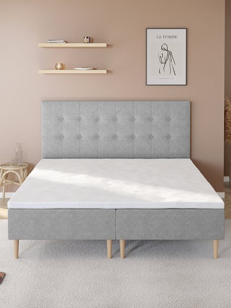 Boxmadras 160x200cm DINGLA PB75 grå-23 DREAMZONE