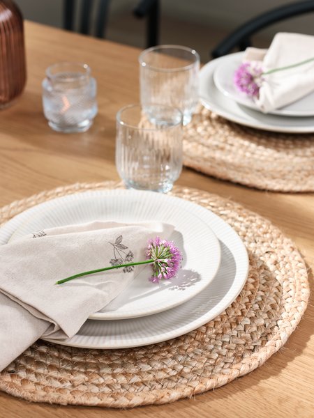 Stoffserviette ENGFIOL 40x40 beige/grau 2Stk/Pck