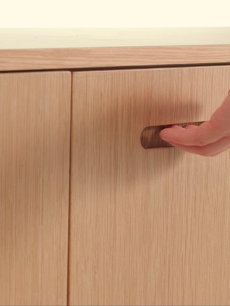 Credenza MARSTRAND 2 ante 3 cassetti rovere naturale