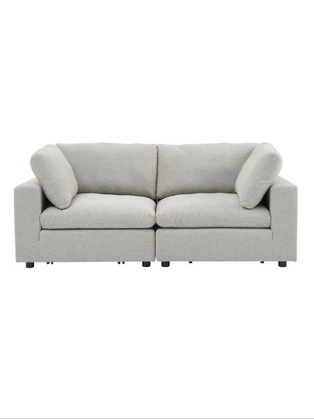 Modular sofa LUNDBY 2 seater sand fabric