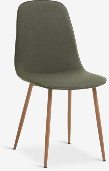 Dining chair BISTRUP olive/oak