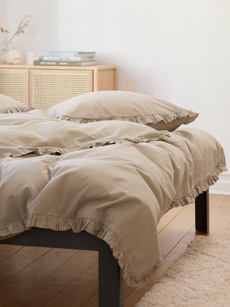 Duvet cover set ELMA Washed cotton Double sand
