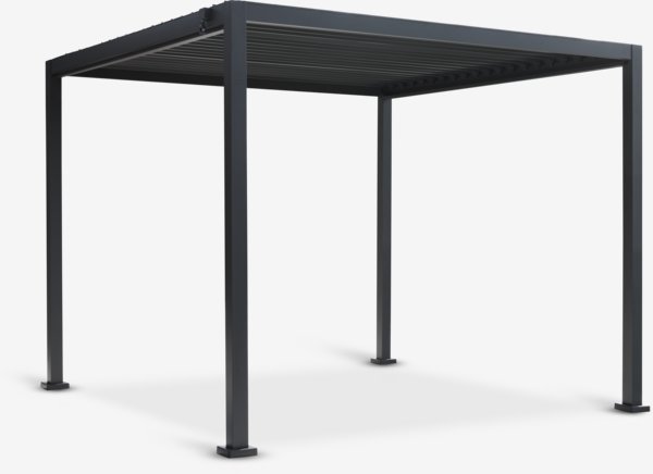 Pergola KONGEMOSE P3xL3xH2,36 m nero