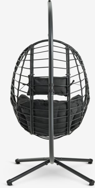 Hanging chair BORK W96xH192xD124 black