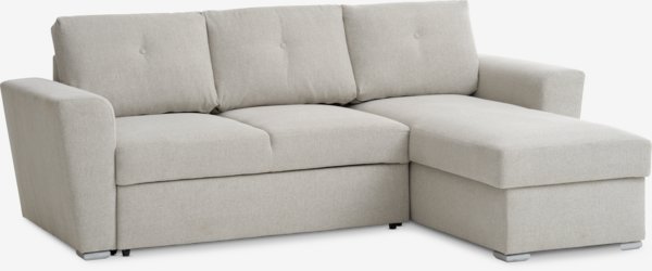 Schlafsofa Chaiselongue VEJLBY sand