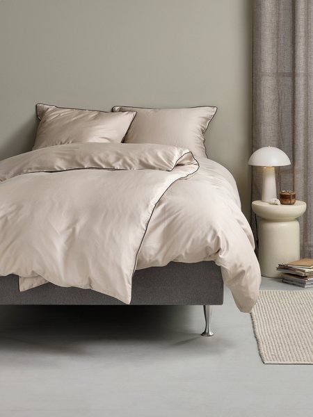 Sateen duvet cover set SANNA King sand