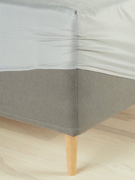 Lenzuolo con angoli MIRIAM Micro 90x200x25 cm grigio