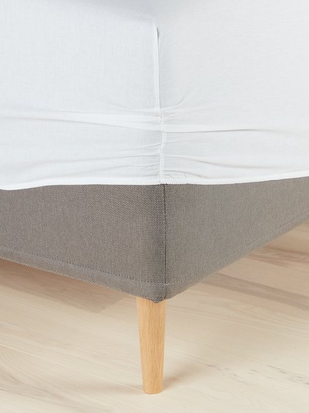 Fitted sheet BENTE Single white