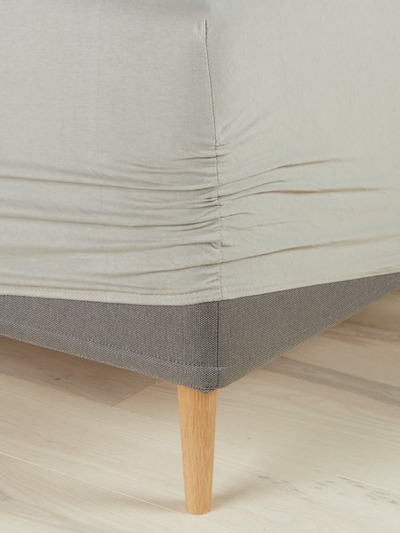 Drap-housse en jersey JETTE 90x200x35 beige