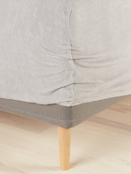 Drap-housse éponge TORA 90x200x35 gris