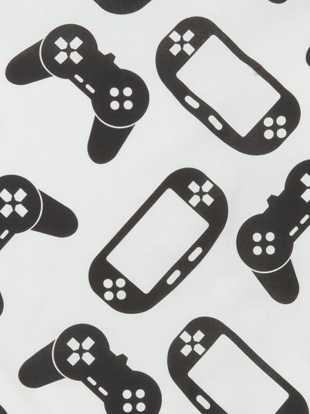 Dekbedovertrek GAMING 140x200 zwart