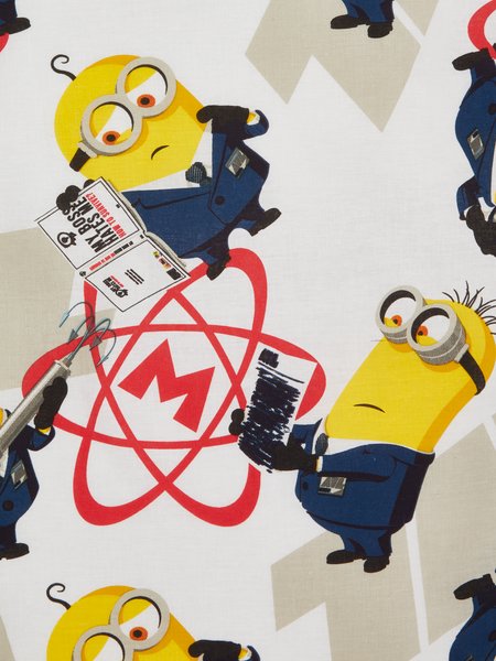 Posteljnina MINIONS 140x200 bela