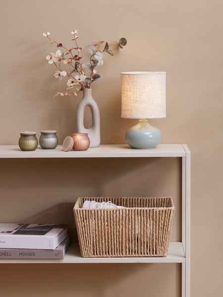 Lampada da tavolo EIVIN Ø15xH25 cm porcellana