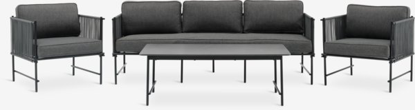 Lounge set STOVNER 5 seater grey