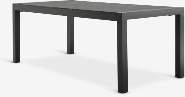 Table de jardin HESTEHAVE l95xL205/275 noir