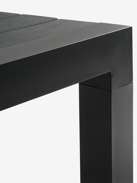 Table de jardin HESTEHAVE l95xL205/275 noir