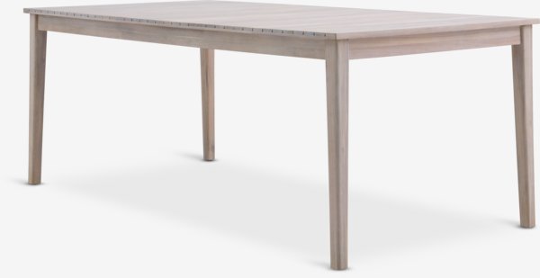 KOLLEN L205 table bois dur + 4 AJSTRUP chaises beige