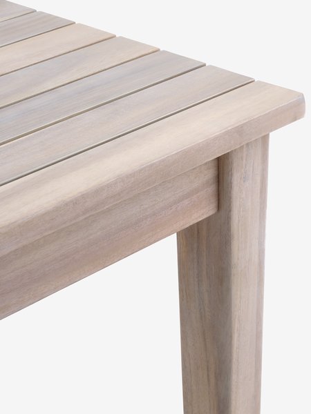 KOLLEN Tavolo L205 cm legno duro + 4 AJSTRUP Sedie beige