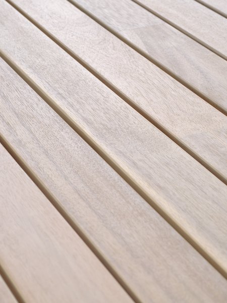 KOLLEN Tavolo L205 cm legno duro + 4 AJSTRUP Sedie beige