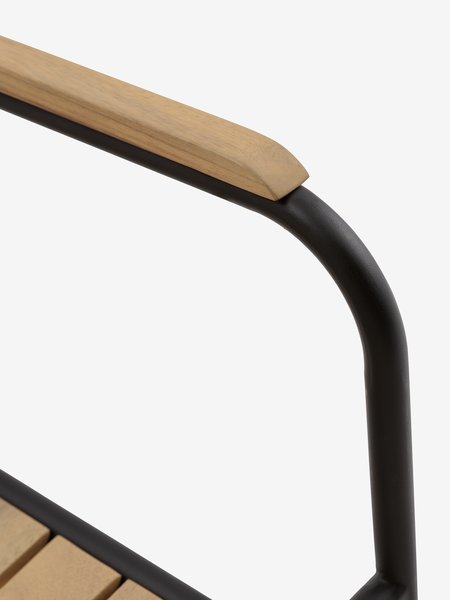 LANGET L207 bord + 4 AJSTRUP stol svart