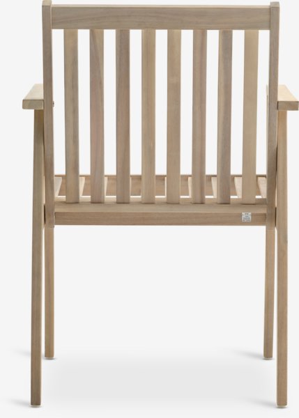 Chaise de jardin RADSTED bois dur