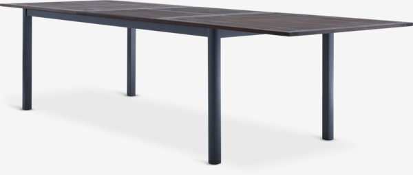 Mesa YTTRUP L210/300 madera dura + 4 sillas LIMHAMN gris