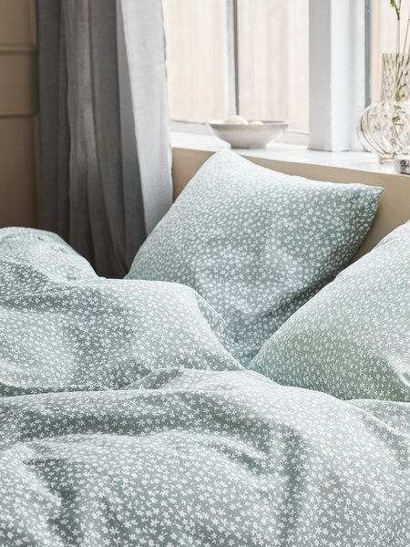 Duvet cover set HANNA Double green