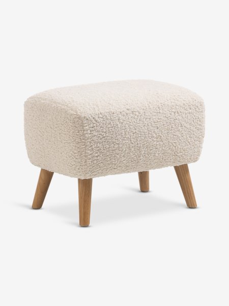 Pouffe VILDSUND 52x41 off-white fabric