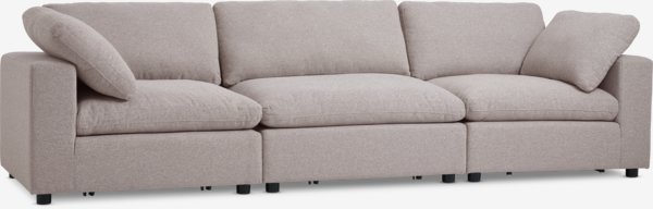 Modulares Sofa LUNDBY 3-Sitzer Stoff sand