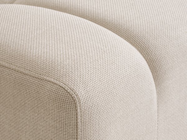 Canapé ALLESE méridienne droite tissu beige