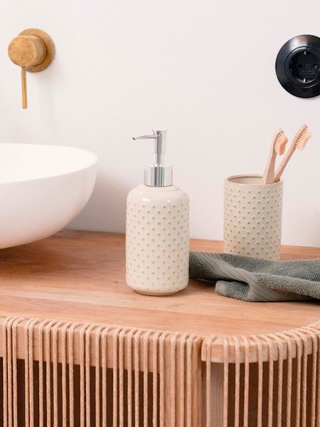 Soap dispenser TORUP beige stone