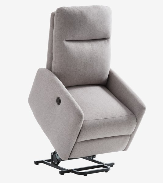 Fauteuil releveur VONSILD fonction releveur élec. gris clair