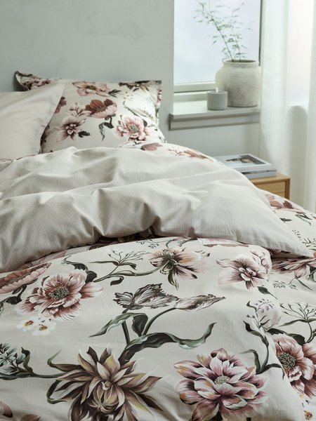 Satin-Bettwäsche ESTHER 200x220 natur