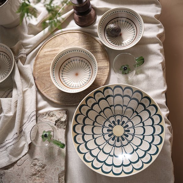 Decorative tray GERNER D30cm wood