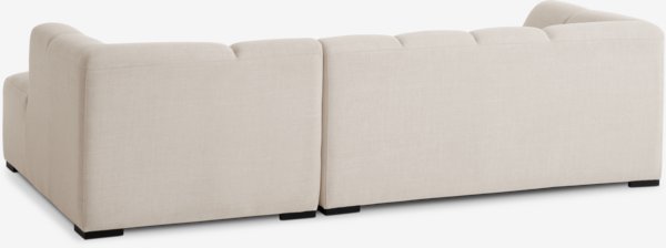 Sofa ALLESE Chaiselongue rechts Stoff beige