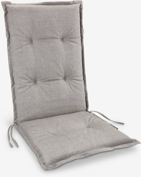 Coussin de jardin pour chaise inclinable HOPBALLE gris clair