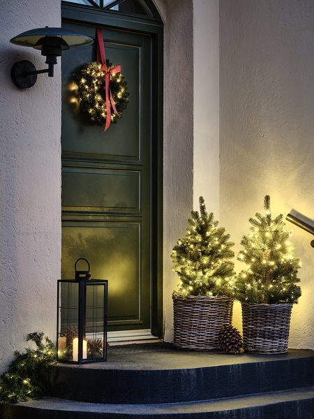 Albero artificiale LED BERLINGR H90 cm con LED