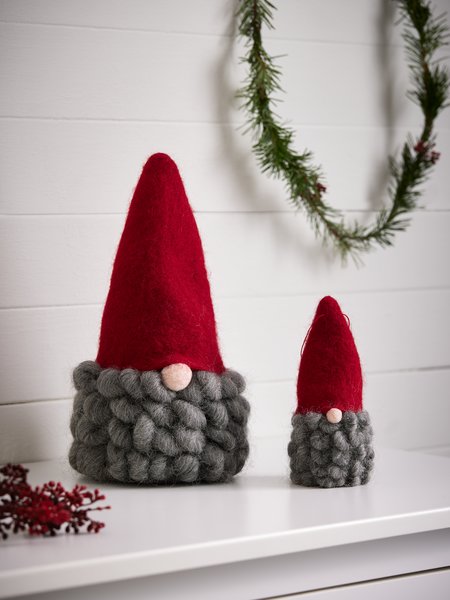 Christmas elf MUGGLESTEN H17cm grey