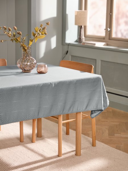 Tablecloth BLOMME 140x240 grey