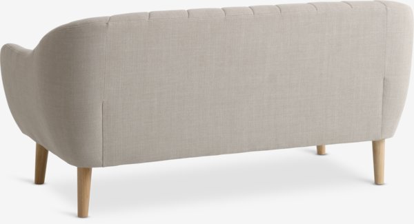 Sofa EGEDAL 2.5-Sitzer Stoff beige/eichefarben