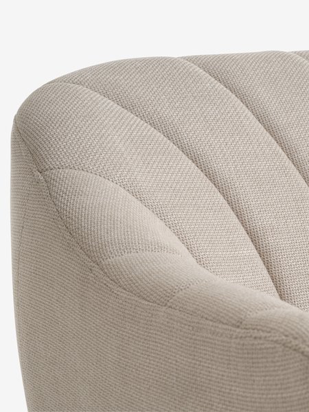 Sofa EGEDAL 2.5-Sitzer Stoff beige/eichefarben