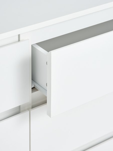 Komoda TANGE 3+3 ladice bijela