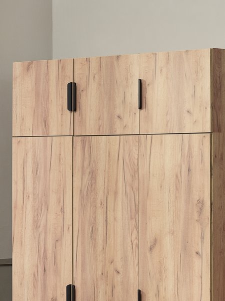 Wardrobe JENSLEV 144x176 oak