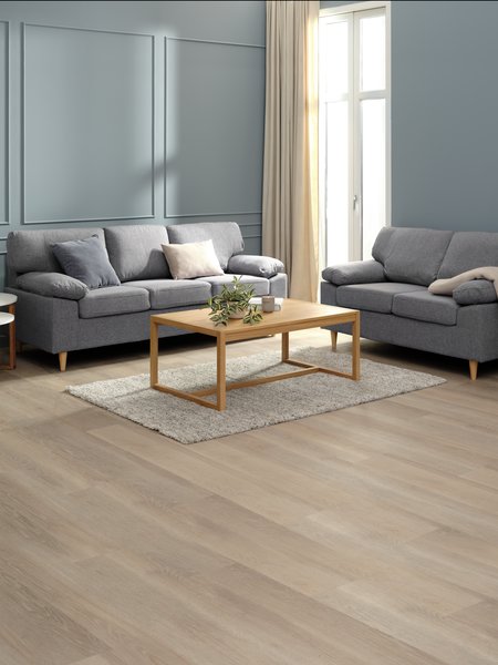 Sofa set GEDVED 2 pieces grey fabric