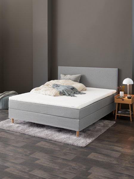 Boxspring 180x200 VEKSA PC75 grijs-23 DREAMZONE