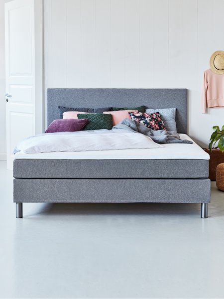 Sommier tapissier 90x200cm VERMA Gris-22 Souple