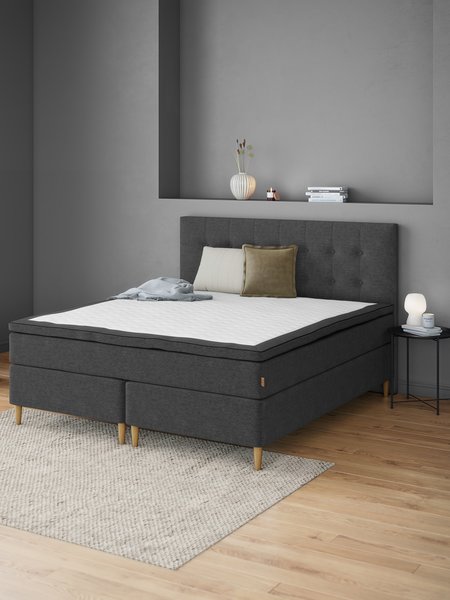 Kontinentalseng 180x200cm HEMLA GC75 grå-40 LATEX